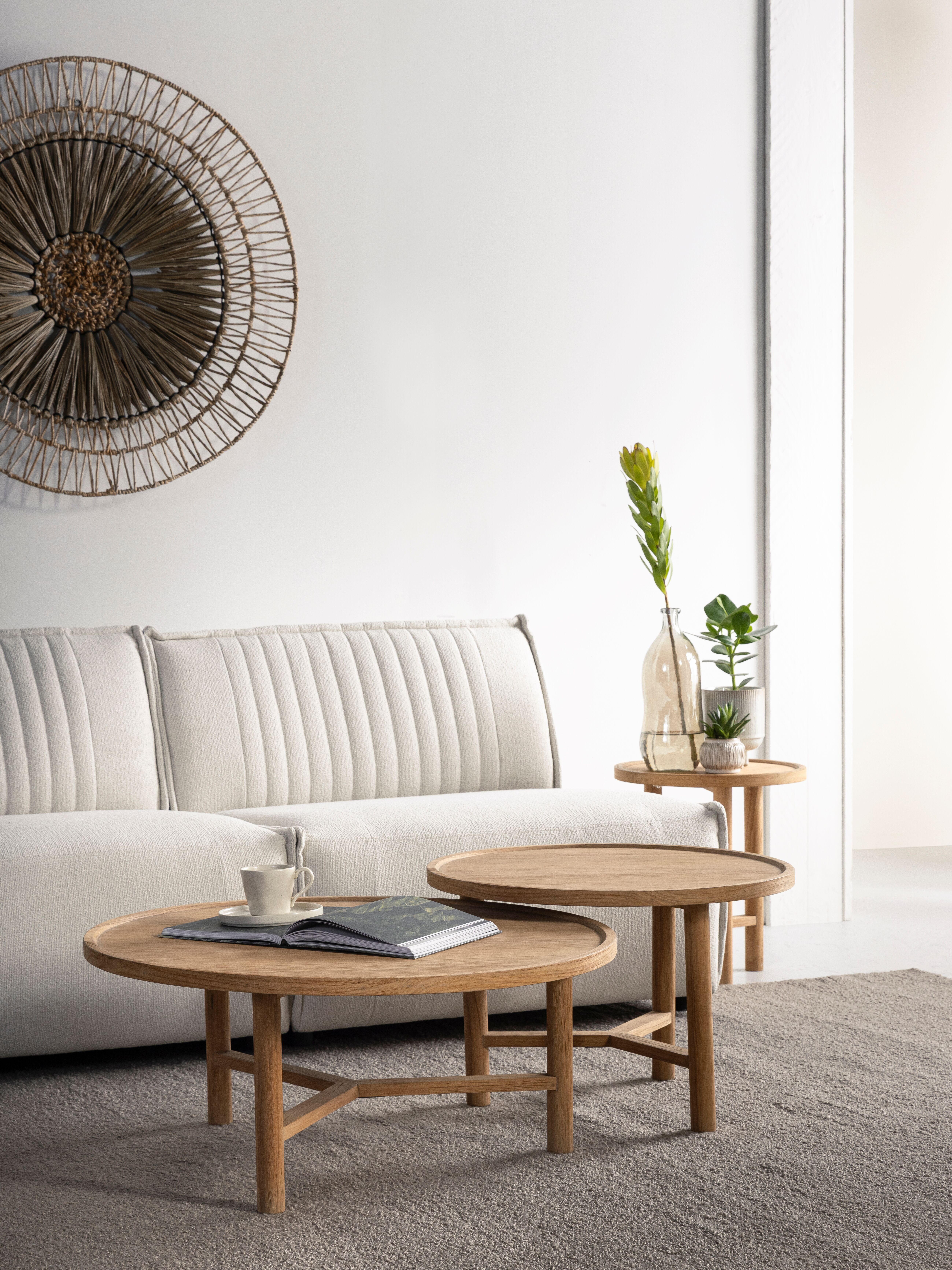 DTP Home Ronde Salontafel 'Forte' Teakhout, 60cm