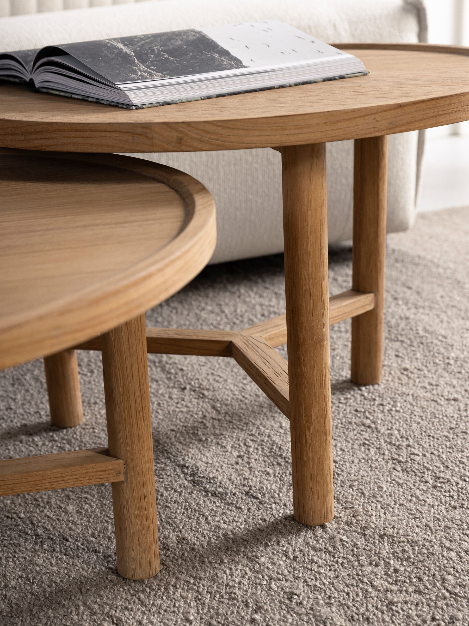 DTP Home Ronde Salontafel 'Forte' Teakhout, 60cm