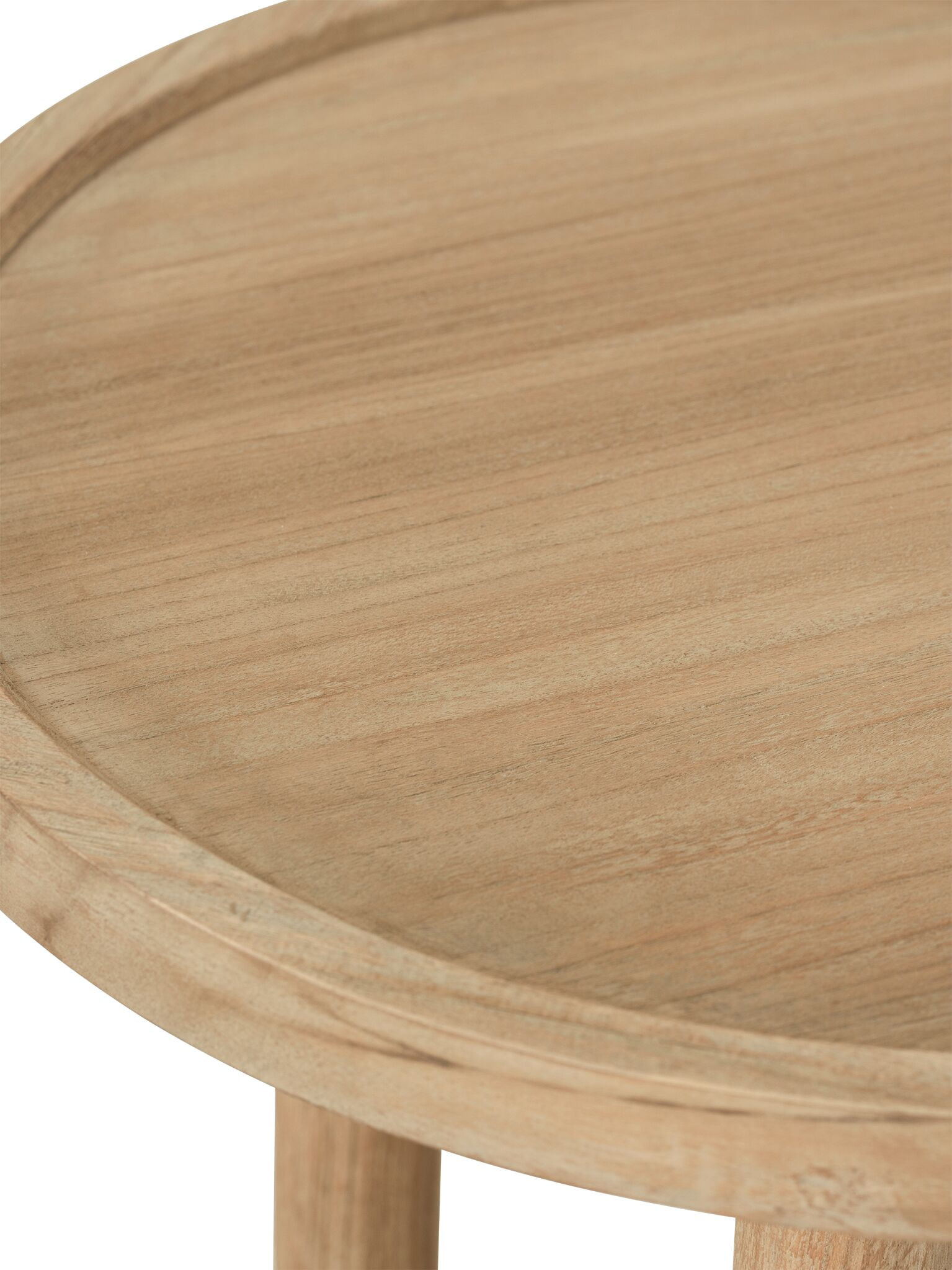 DTP Home Ronde Bijzettafel 'Forte' Teakhout, 40cm