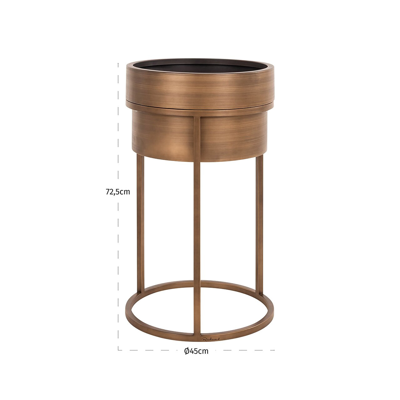 Richmond Plantenbak 'Chadd' kleur Brushed Gold