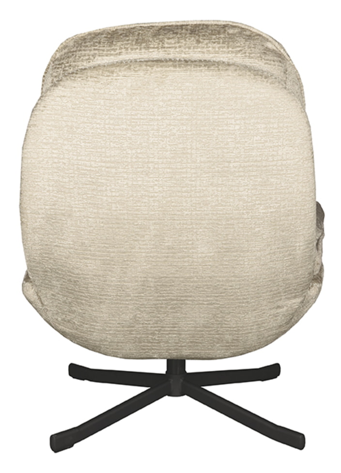 LABEL51 Draaifauteuil 'Noel' Elegance stof, kleur Beige
