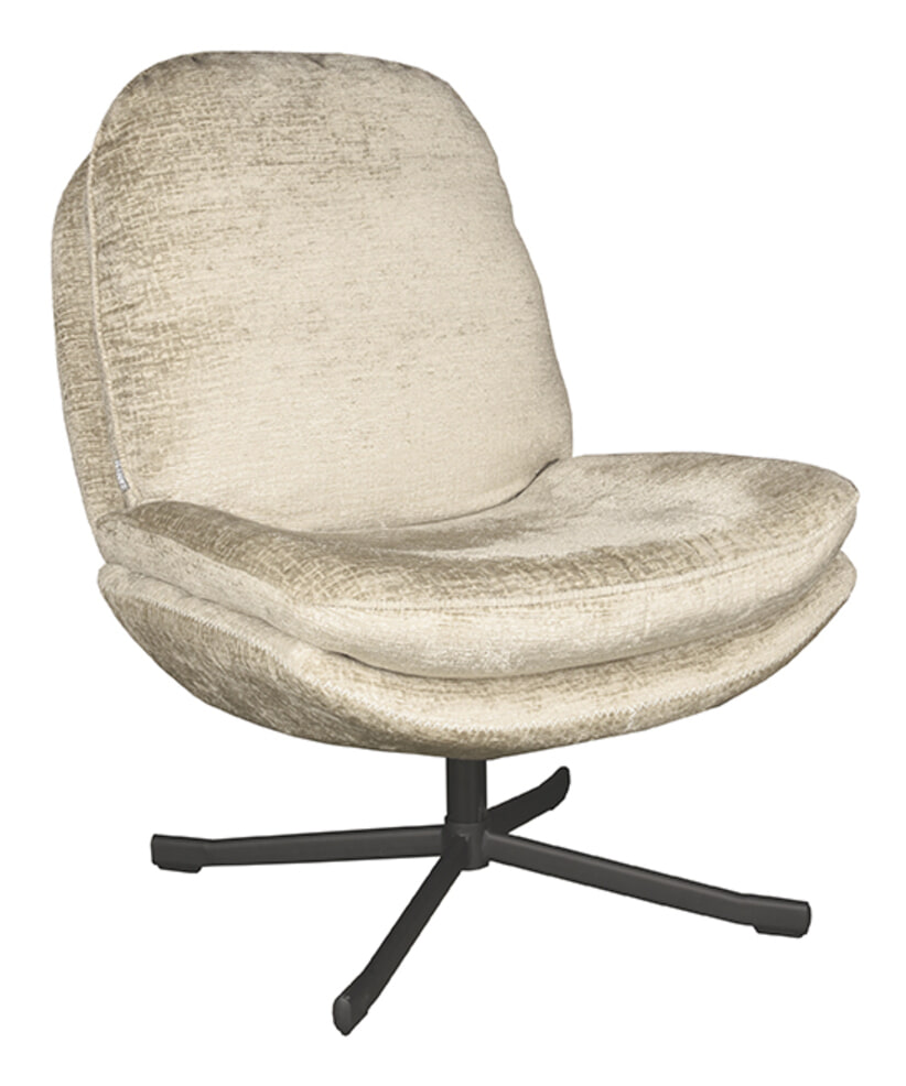 LABEL51 Draaifauteuil Noel Elegance stof - Beige