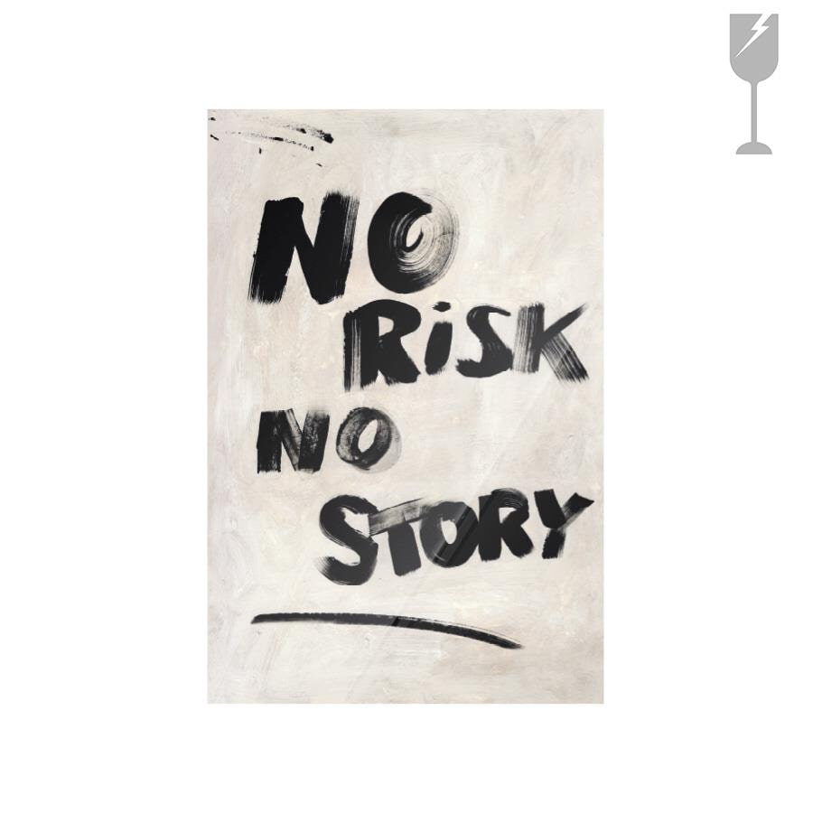 Urban Cotton Glasschilderij No Risk No Story 40 x 60cm