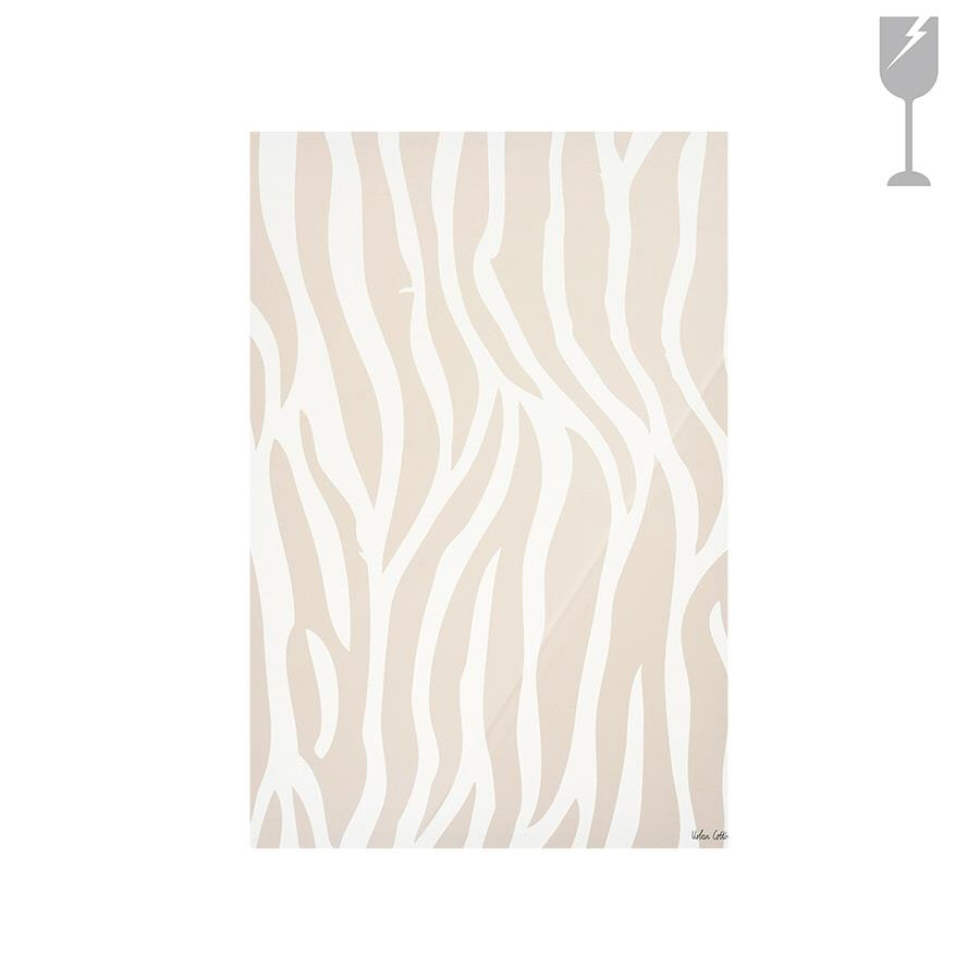 Urban Cotton Glasschilderij 'Savanna BEIGE' 100 x 150cm, kleur