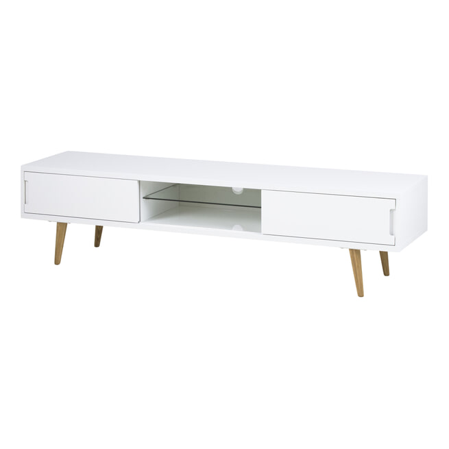 Bendt Tv-meubel 'Elina' 180cm, kleur wit
