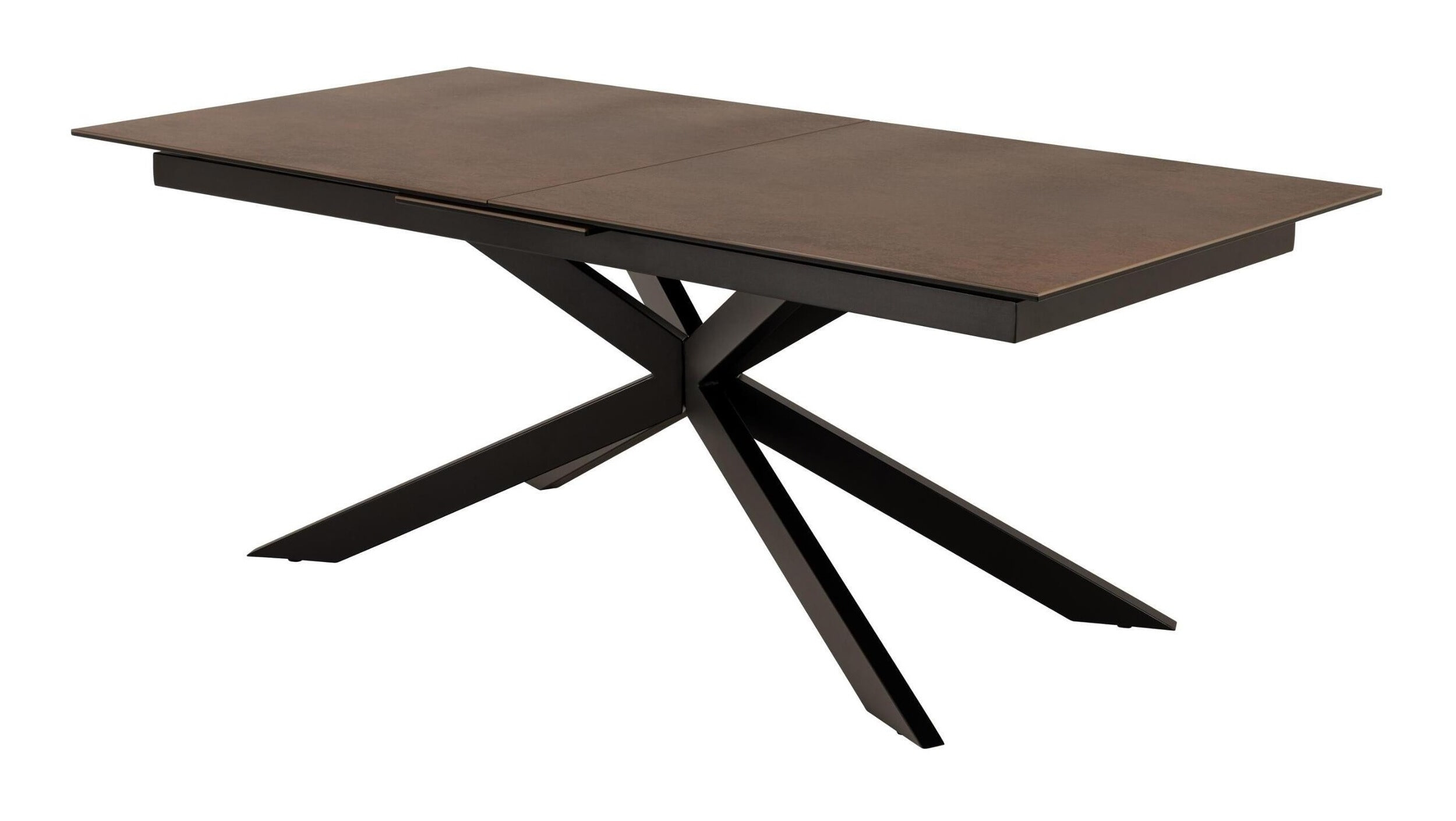 Bendt Uitschuifbare Eettafel 'Chrislyn' Keramiek 200-240 x 100cm, kleur Bruin