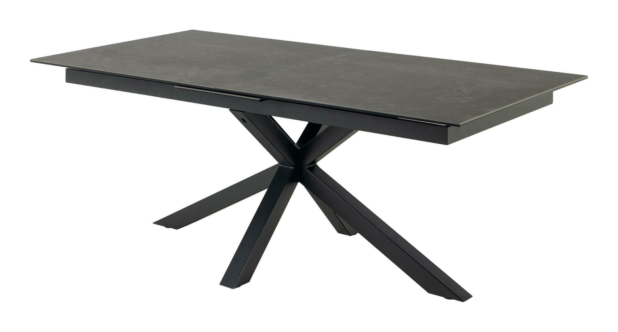 Sohome Uitschuifbare Eettafel 'Parker' Keramiek, 200-240 x 100cm, kleur zwart
