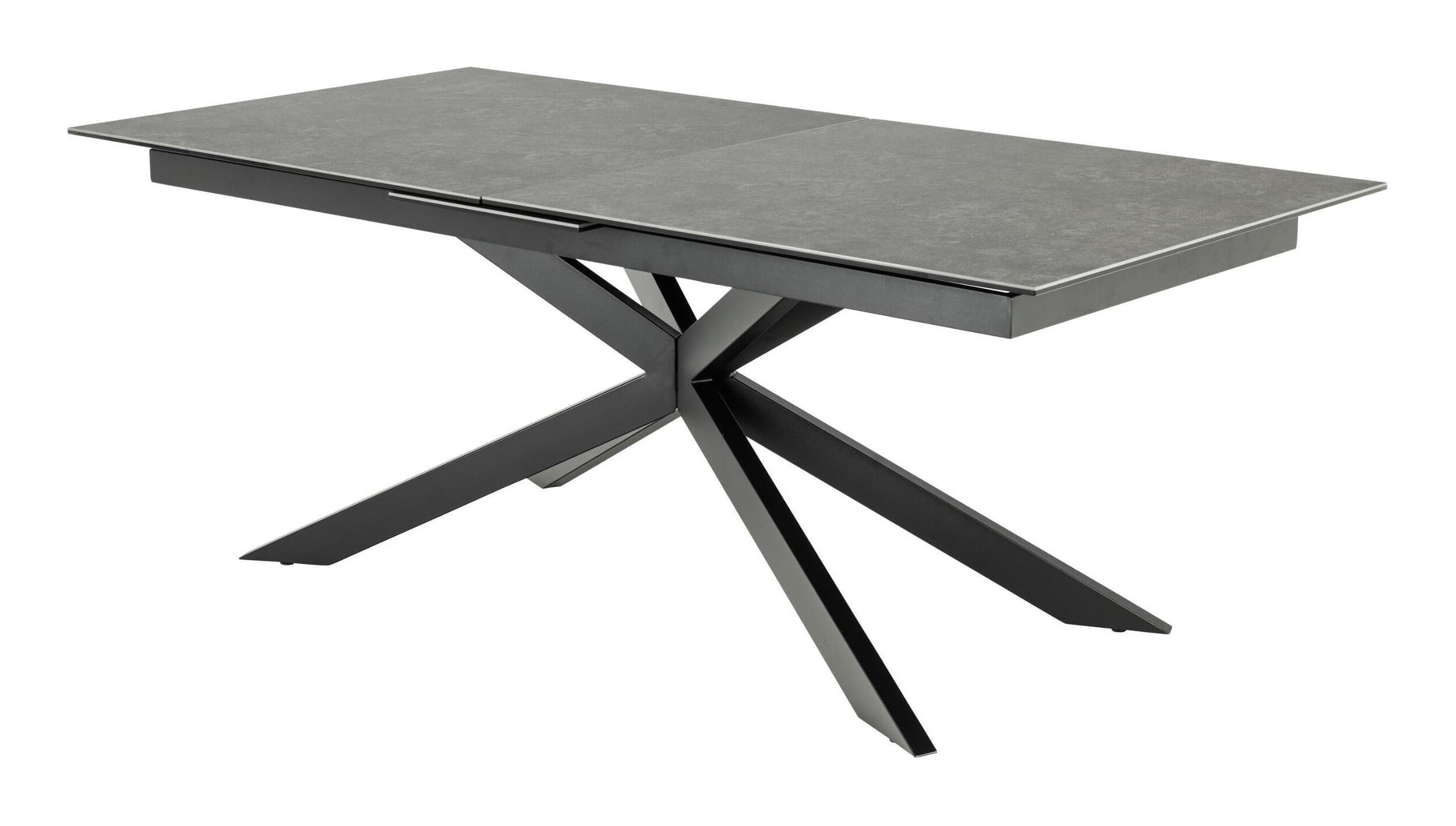 Bendt Uitschuifbare Eettafel 'Chrislyn' Keramiek 200-240 x 100cm, kleur Zwart