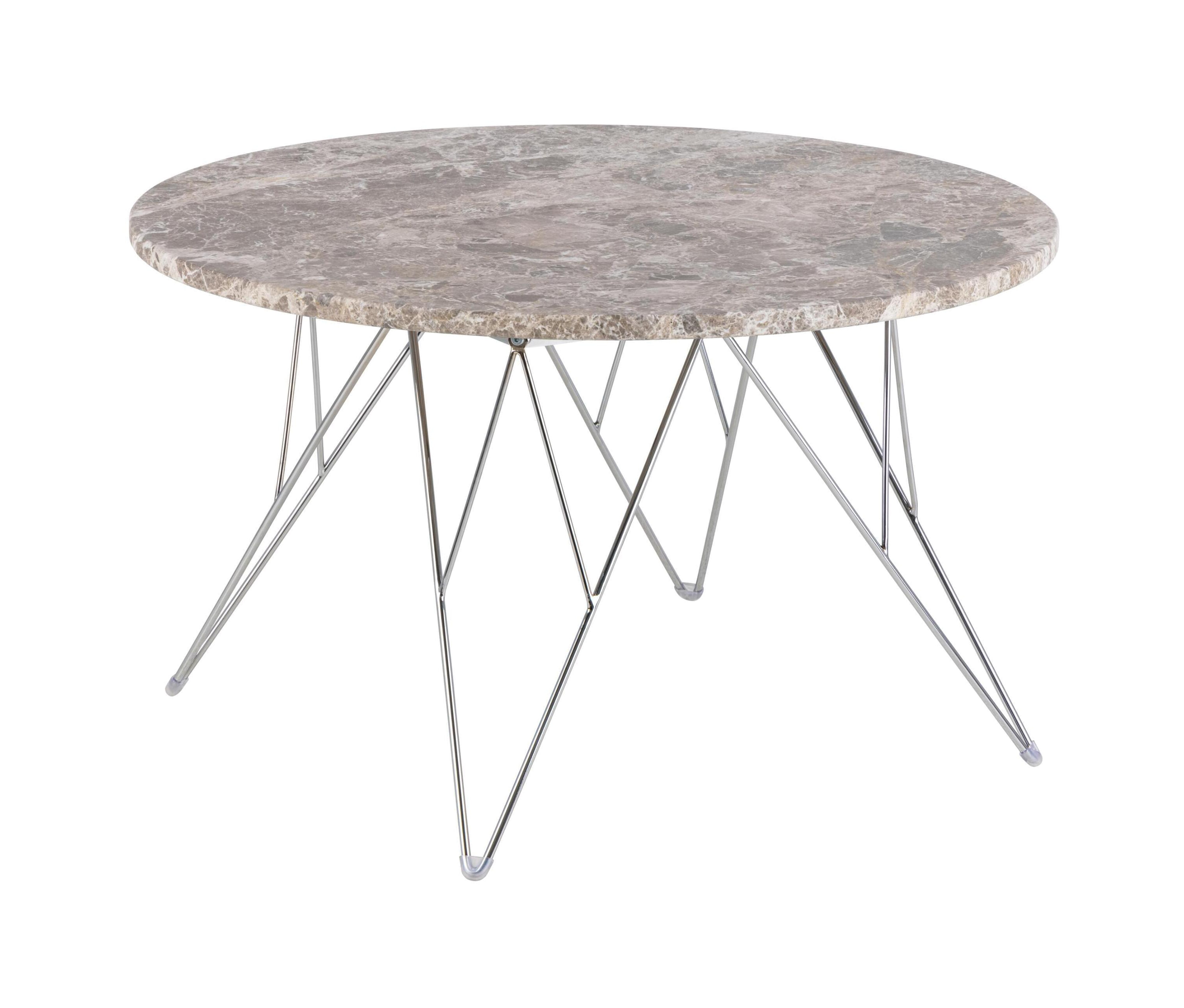 Bendt Ronde Salontafel Nadia Marmer, 80cm - Bruin