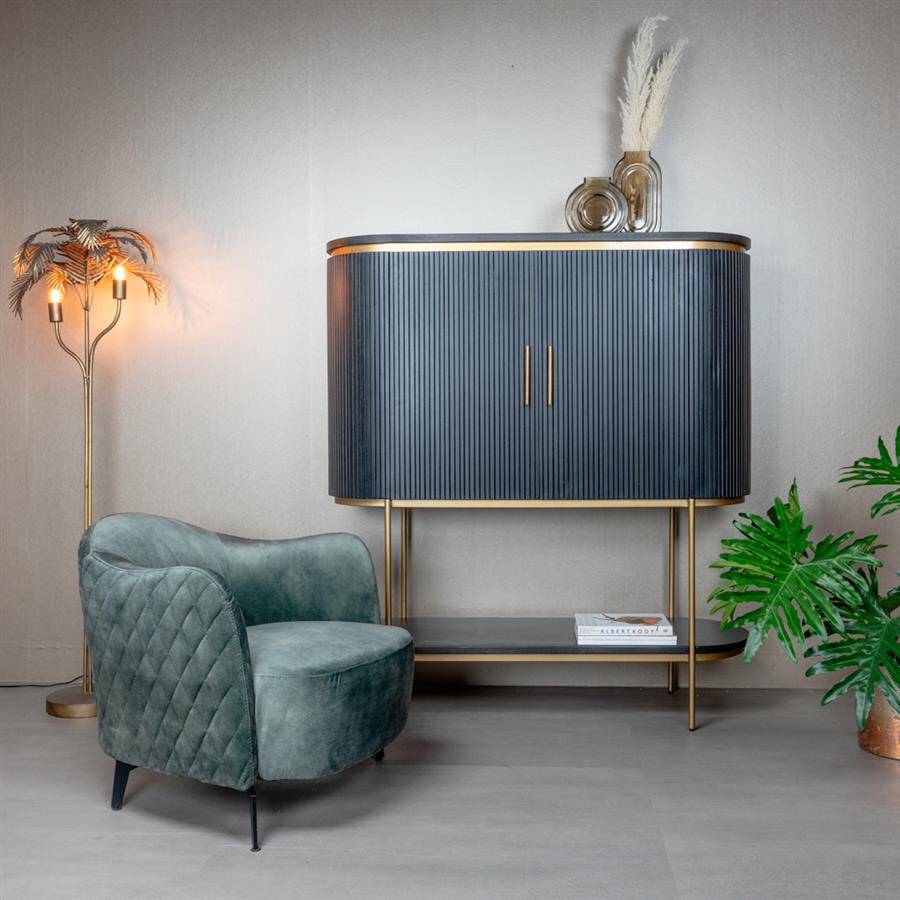 Tower Living Fauteuil 'Bondo', kleur donker groen