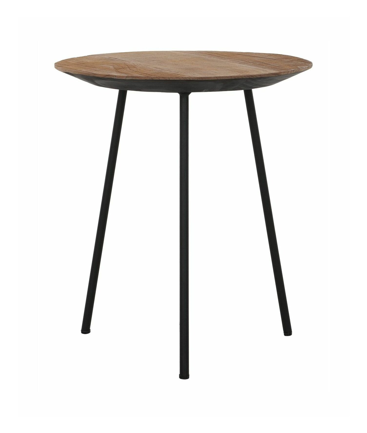 DTP Home Bijzettafel 'Jupiter' Teakhout, 40cm, kleur Naturel