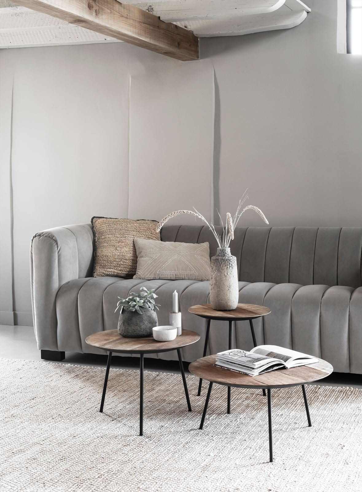 DTP Home Salontafel 'Jupiter' Teakhout, 60cm, kleur Naturel