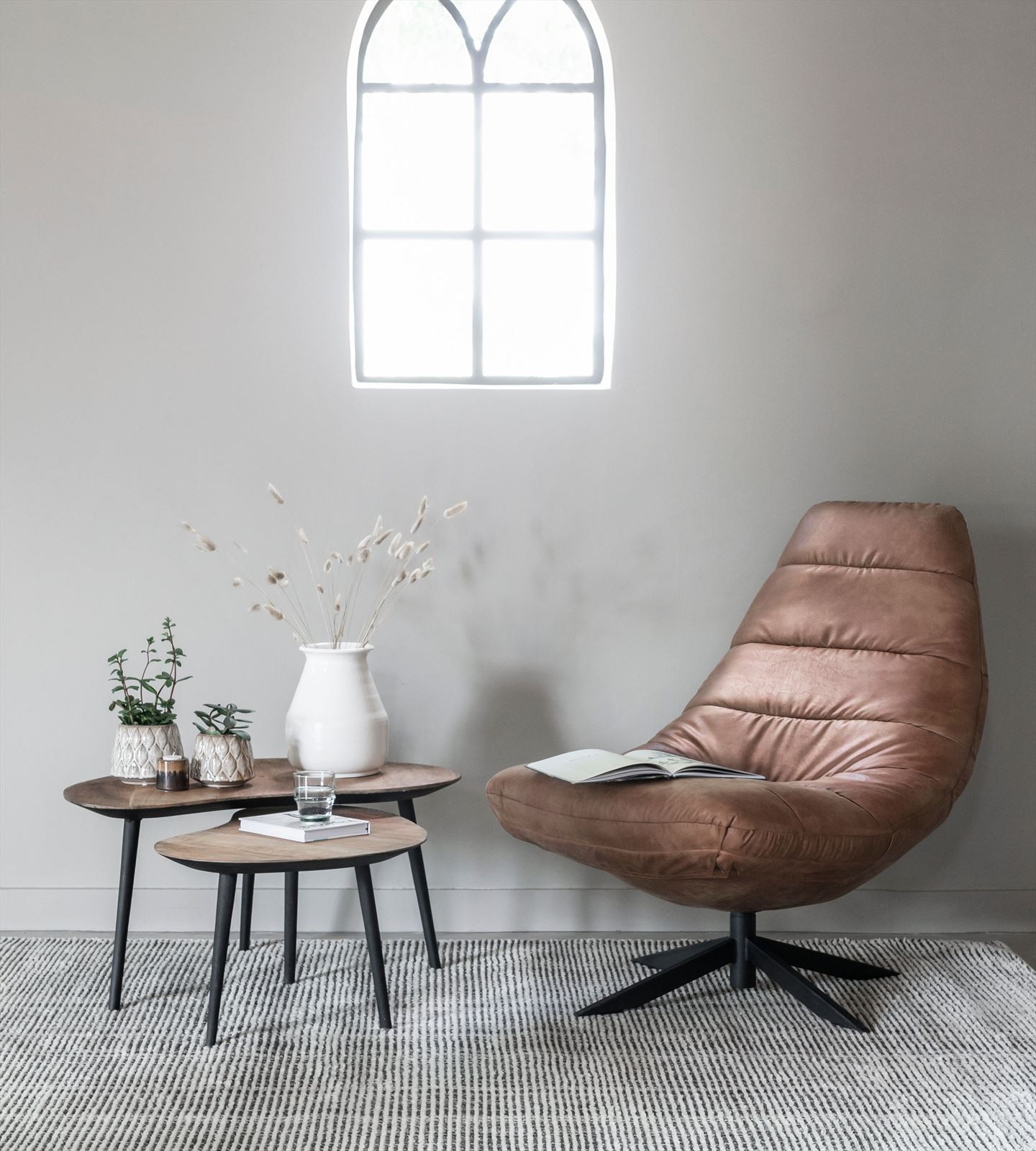 DTP Home Organische Salontafel 'Organus' Teakhout, Set van 2 stuks, kleur Naturel