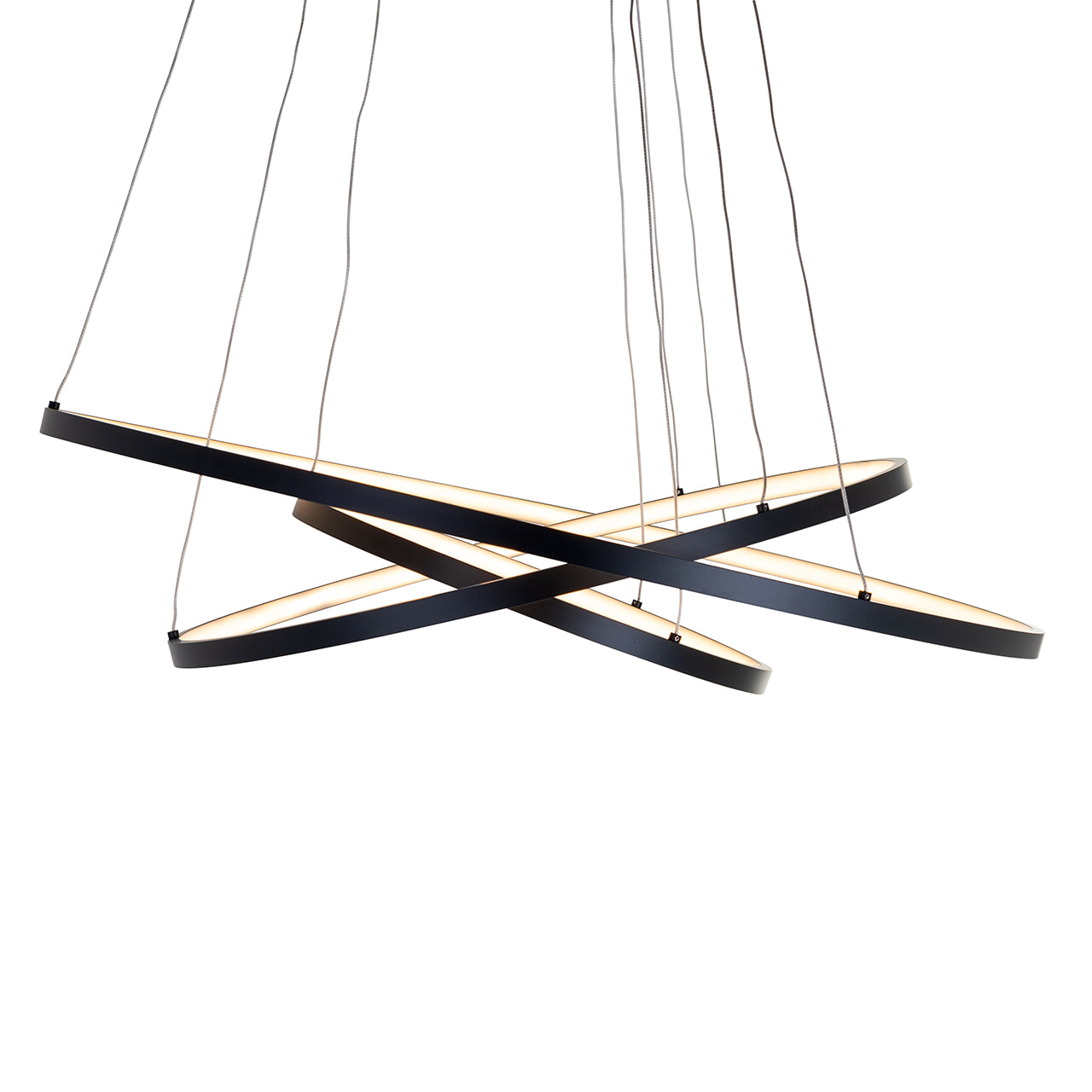 Richmond Hanglamp 'Amira' LED, Aluminium, kleur Zwart