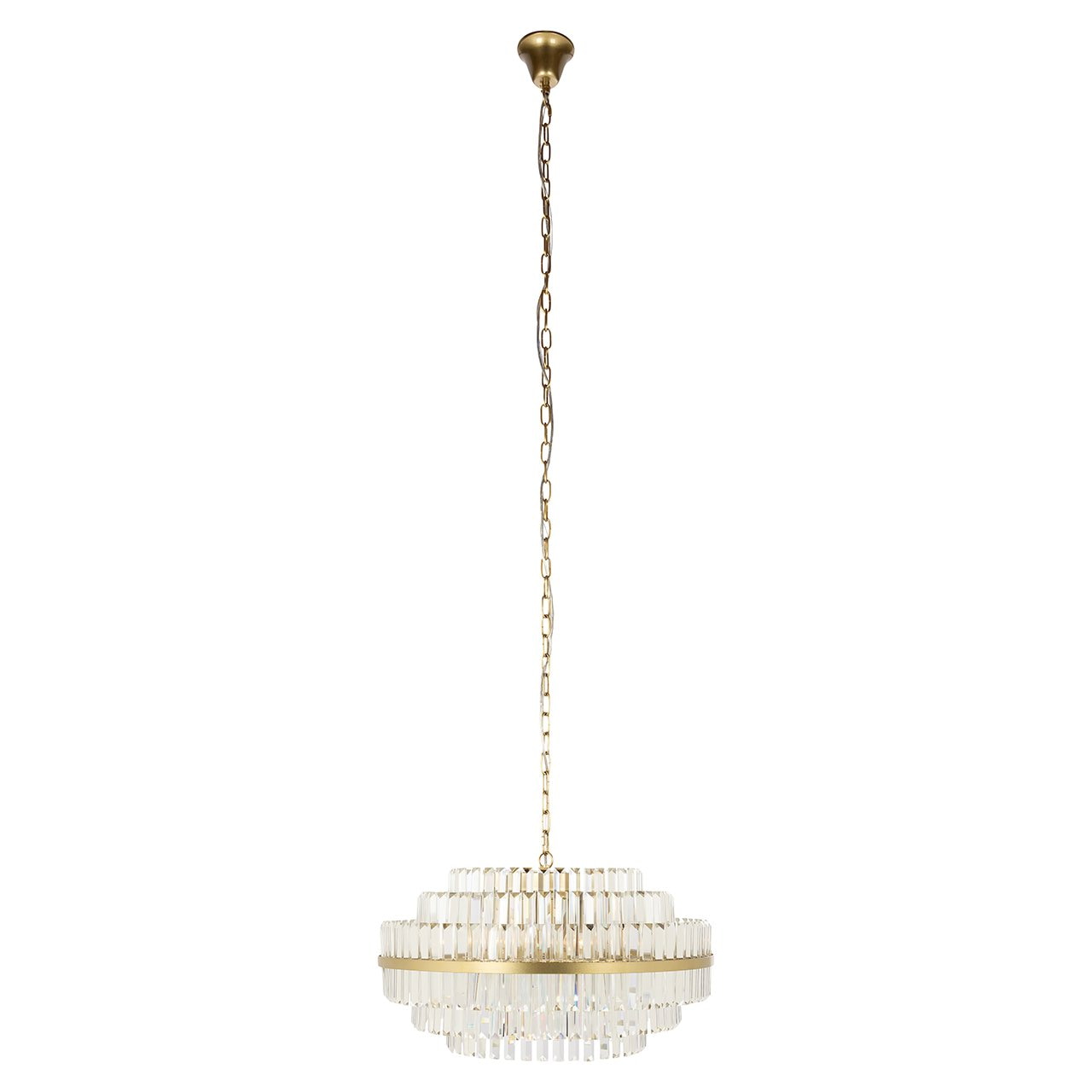 Richmond Hanglamp 'Desire' Crystal, 65cm, kleur Brushed Gold