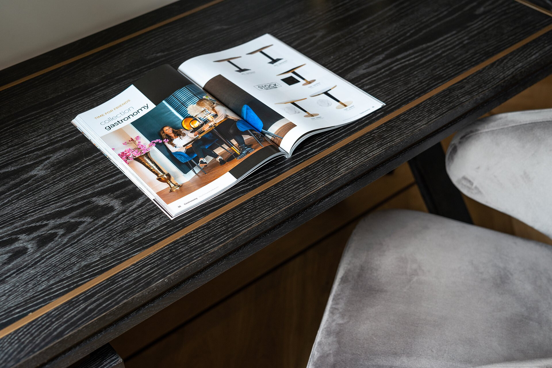 Richmond Bureau 'Hunter' Eiken, kleur Zwart, 150cm