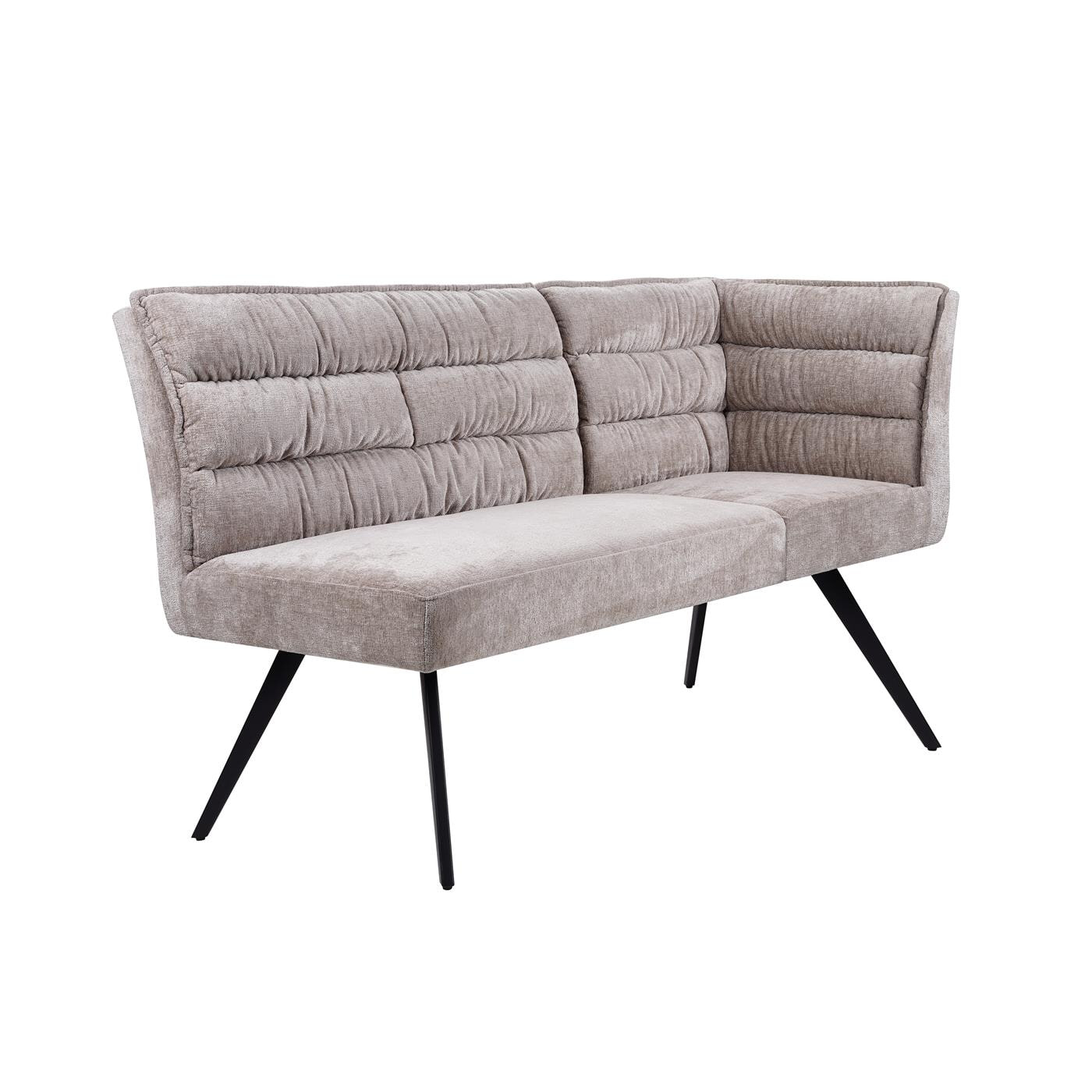 Tower Living Hoek Eetkamerbank 'Rosora' Chenille, kleur Beige