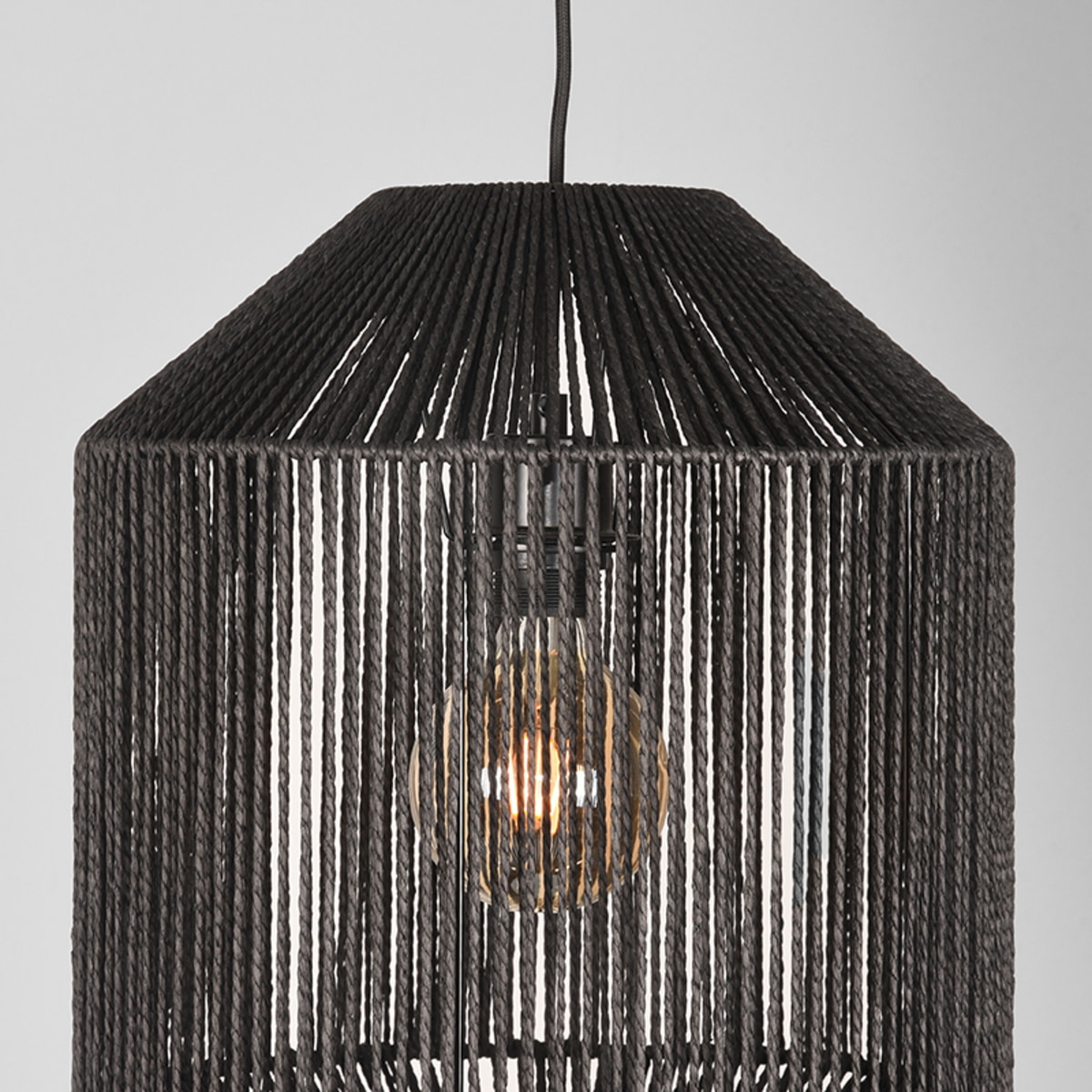 LABEL51 Hanglamp 'Ibiza' Jute, kleur Zwart