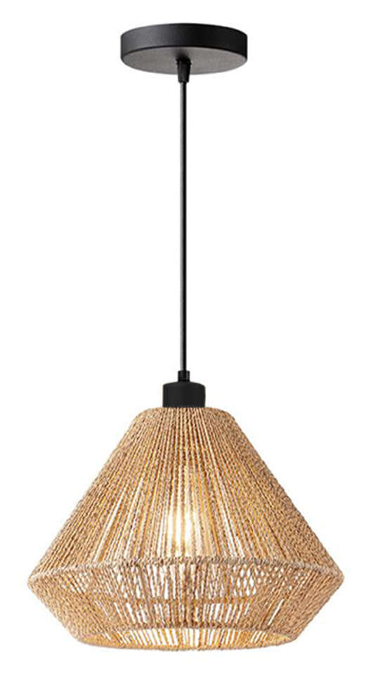 LABEL51 Hanglamp Ibiza Diamond Jute, 1-lamps - Naturel