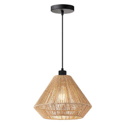 LABEL51 Hanglamp 'Ibiza Diamond' Jute, 1-lamps, kleur Naturel