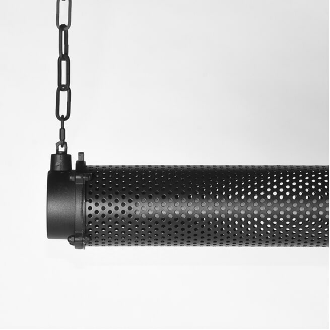 LABEL51 Hanglamp 'Tube', Metaal, 130cm, kleur Zwart