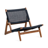 Jesper Home Outdoor Fauteuil 'Kuwana' Amber Teakhout, kleur Indigo