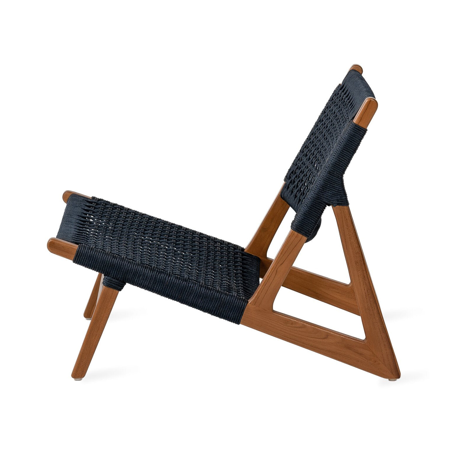 Jesper Home Outdoor Fauteuil 'Kuwana' Amber Teakhout, kleur Indigo