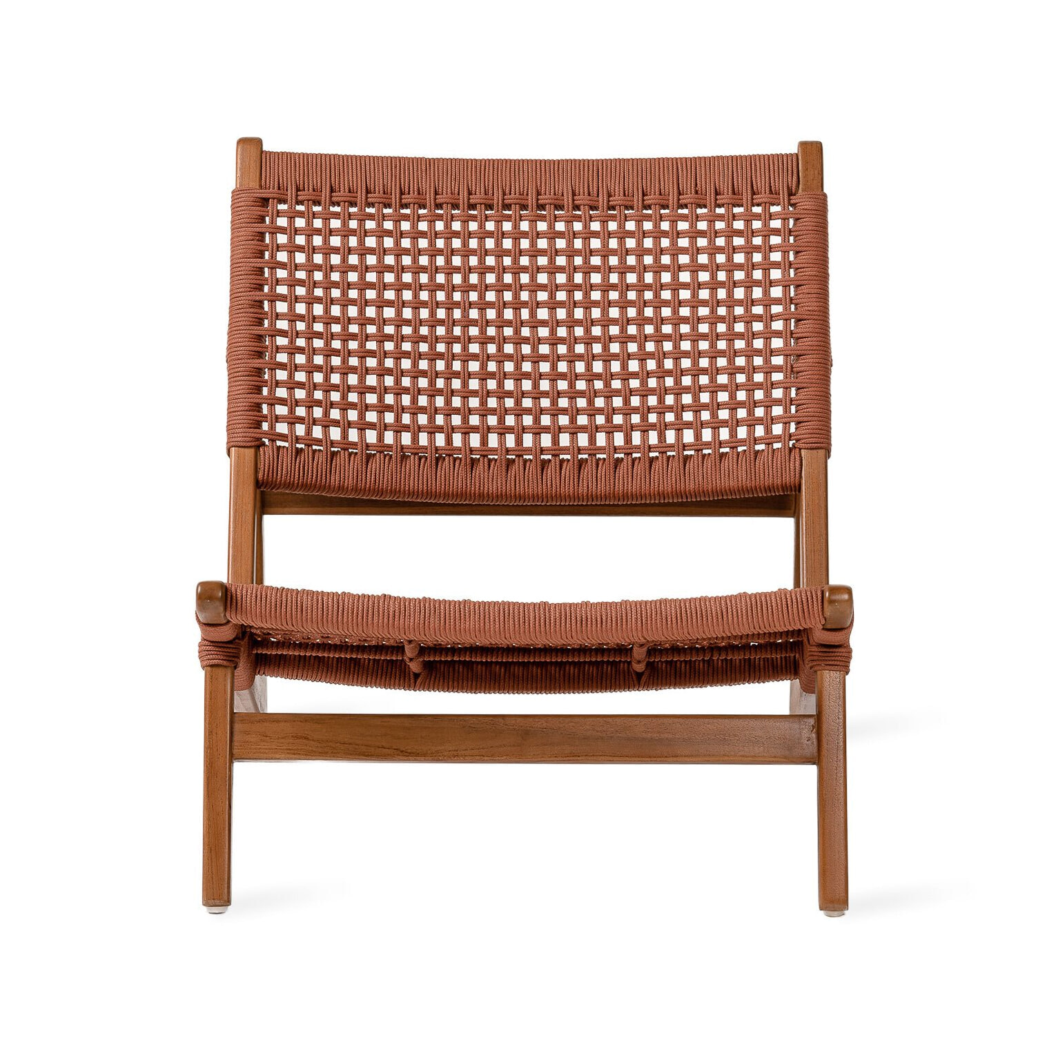 Jesper Home Outdoor Fauteuil 'Kuwana' Amber Teakhout, kleur Cinnamon