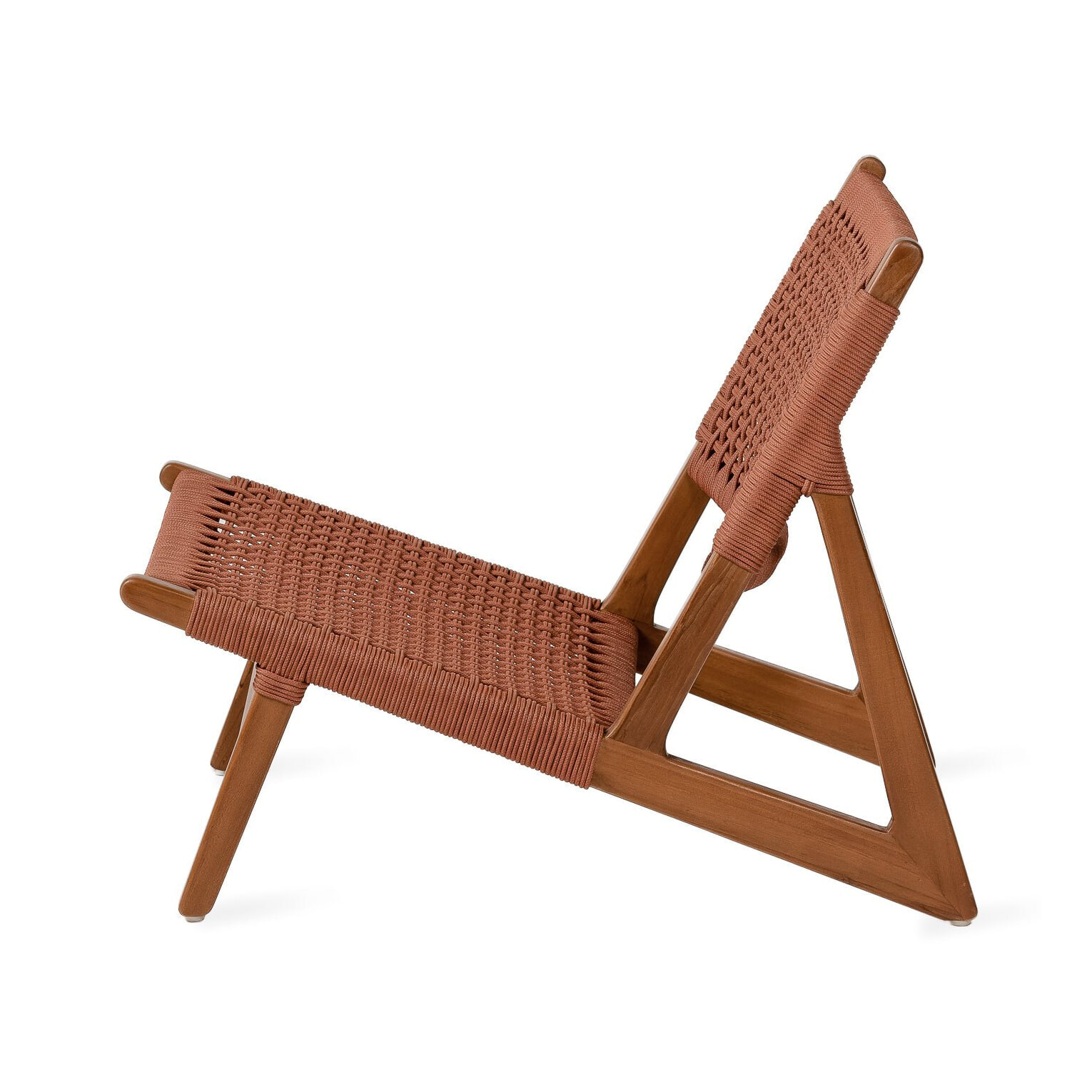 Jesper Home Outdoor Fauteuil 'Kuwana' Amber Teakhout, kleur Cinnamon