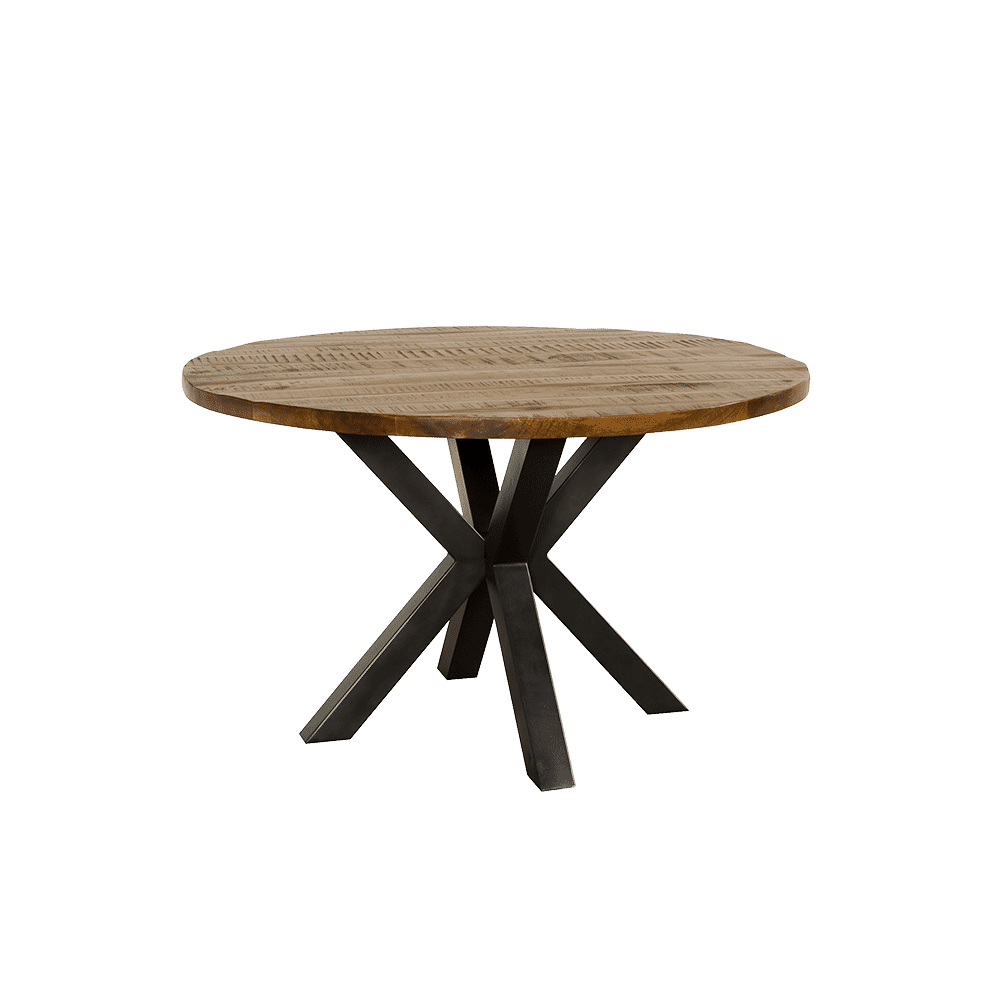 Tower Living Ronde Eettafel 'Basto' Ø130cm, Mangohout