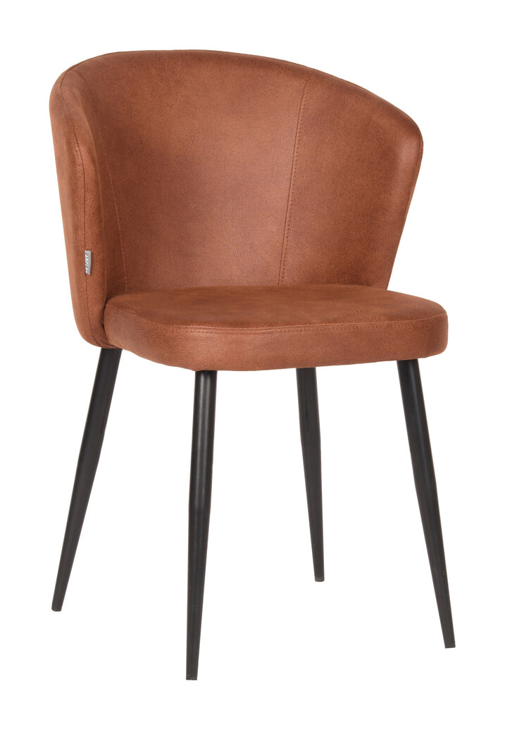 LABEL51 Eetkamerstoel Wave Microfiber - Cognac