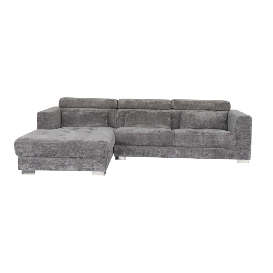 Tower Living 3-zits Loungebank 'Brighton' Links, kleur Lichtgrijs
