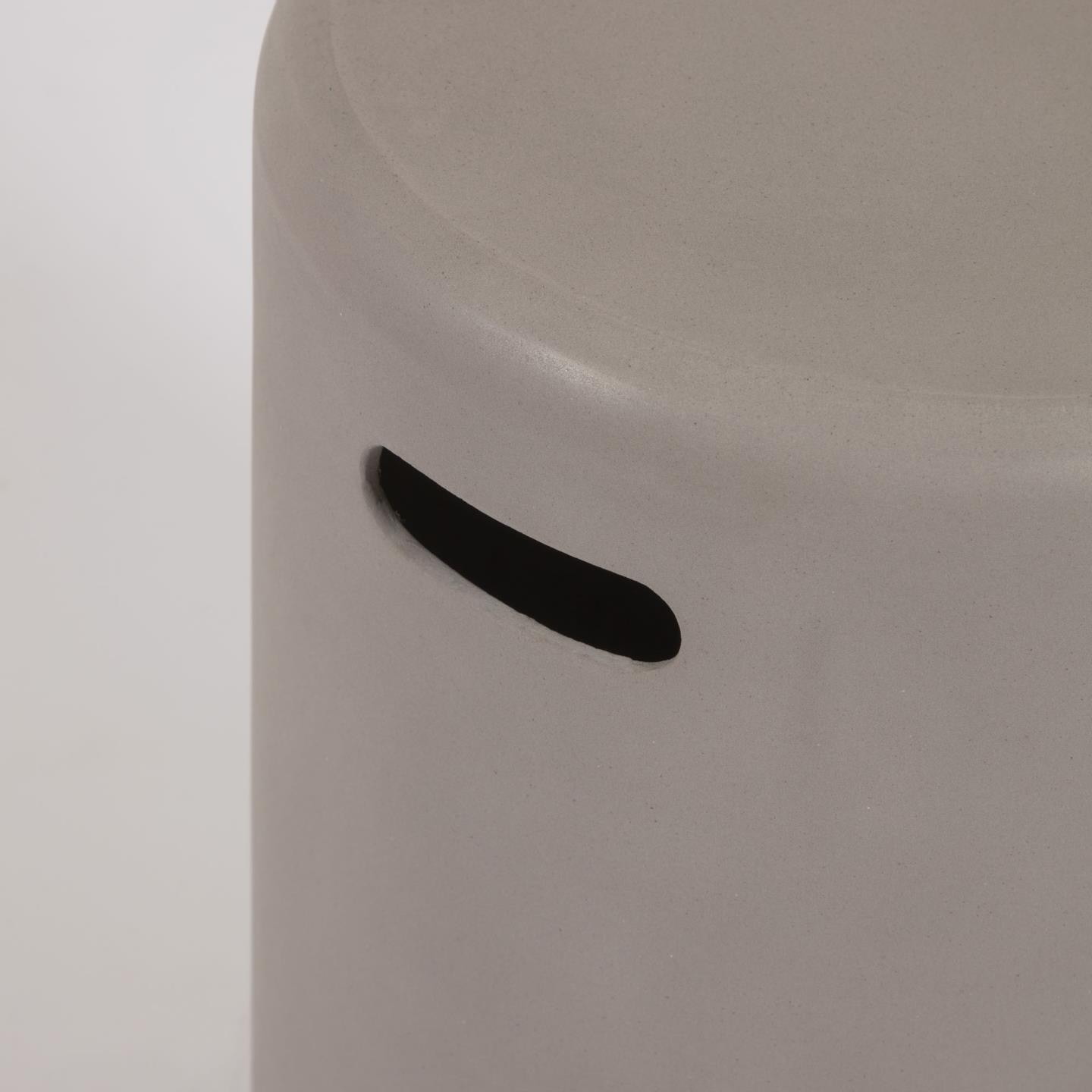 Kave Home Outdoor Bijzettafel 'Taimi' Ø35cm, kleur Grijs