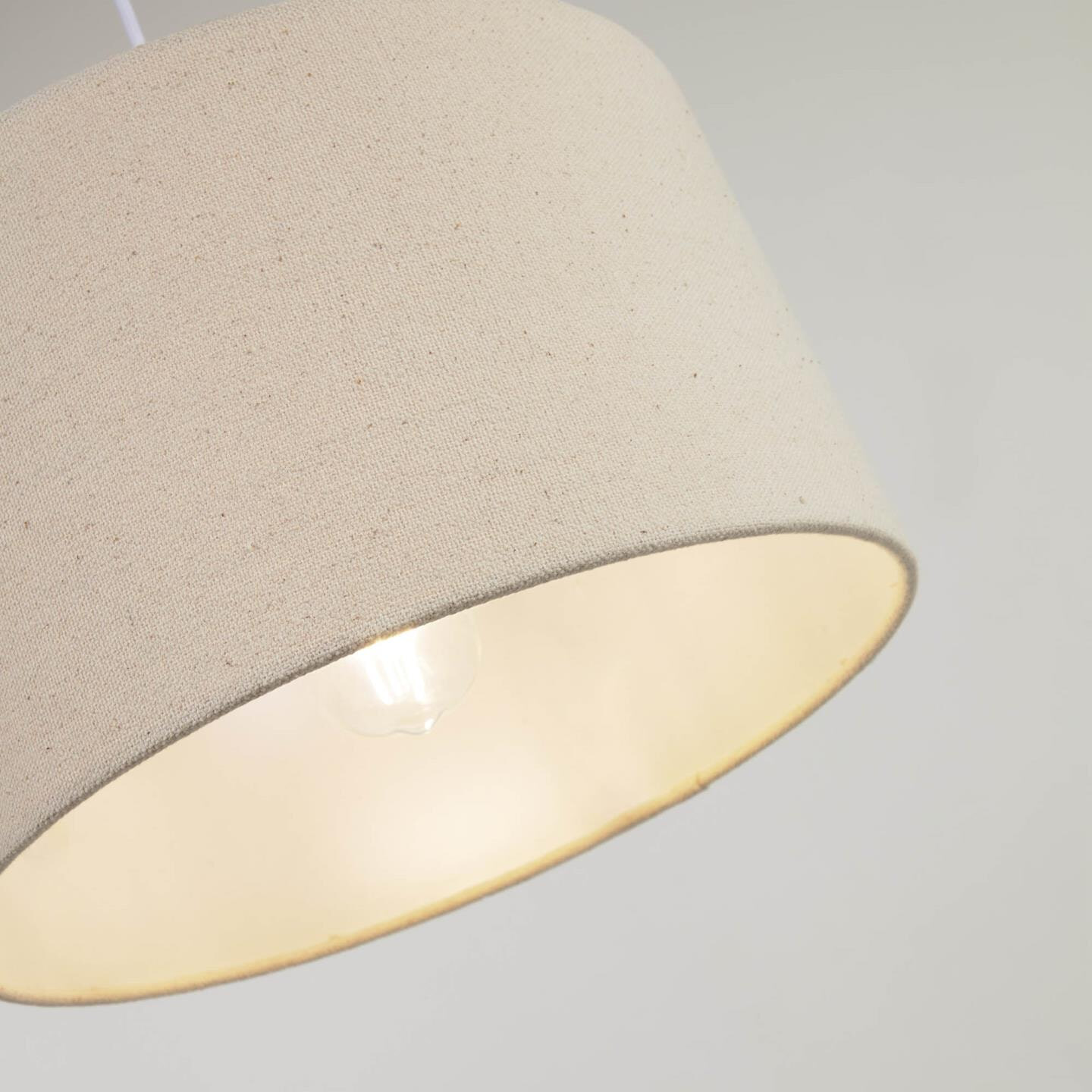 Kave Home Lampenkap 'Nazli' Linnen, ø50cm, kleur Beige