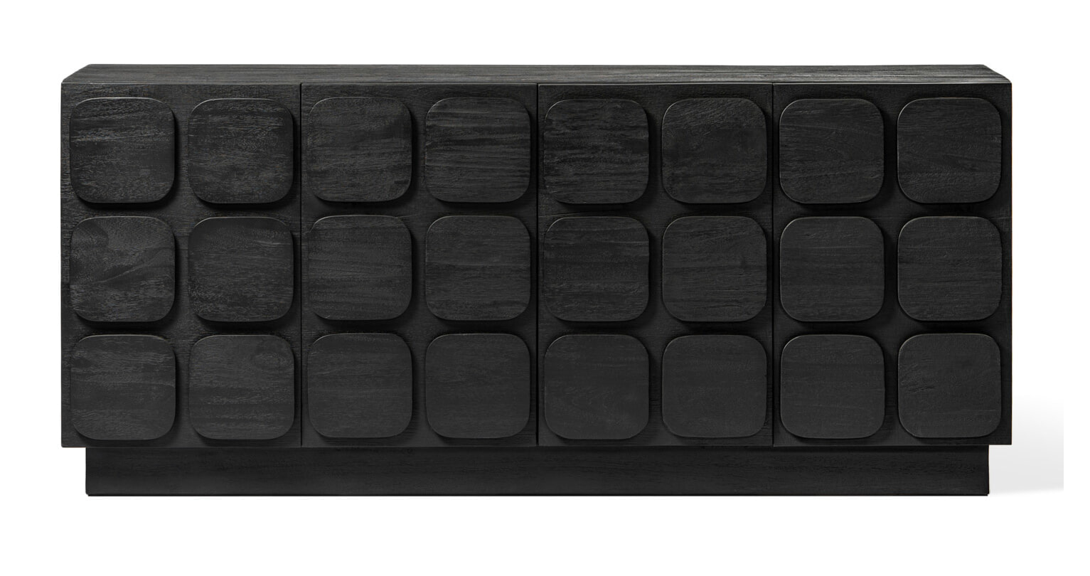 Jesper Home Dressoir Sirkka Mindihout, 182cm - Zwart