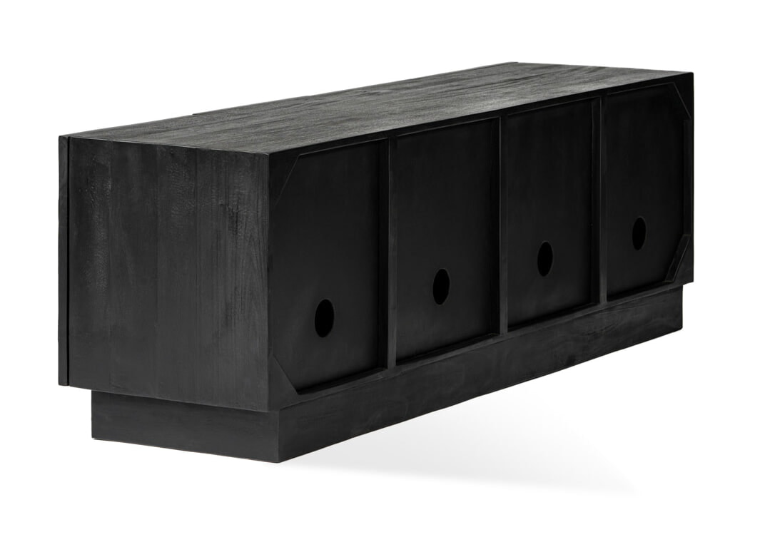 Jesper Home TV-meubel 'Sirkka' Mindihout, 175cm, kleur Zwart