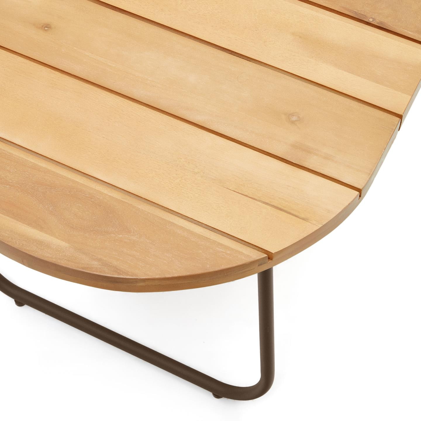 Kave Home Outdoor Salontafel 'Salguer' Acaciahout, 100 x 50cm