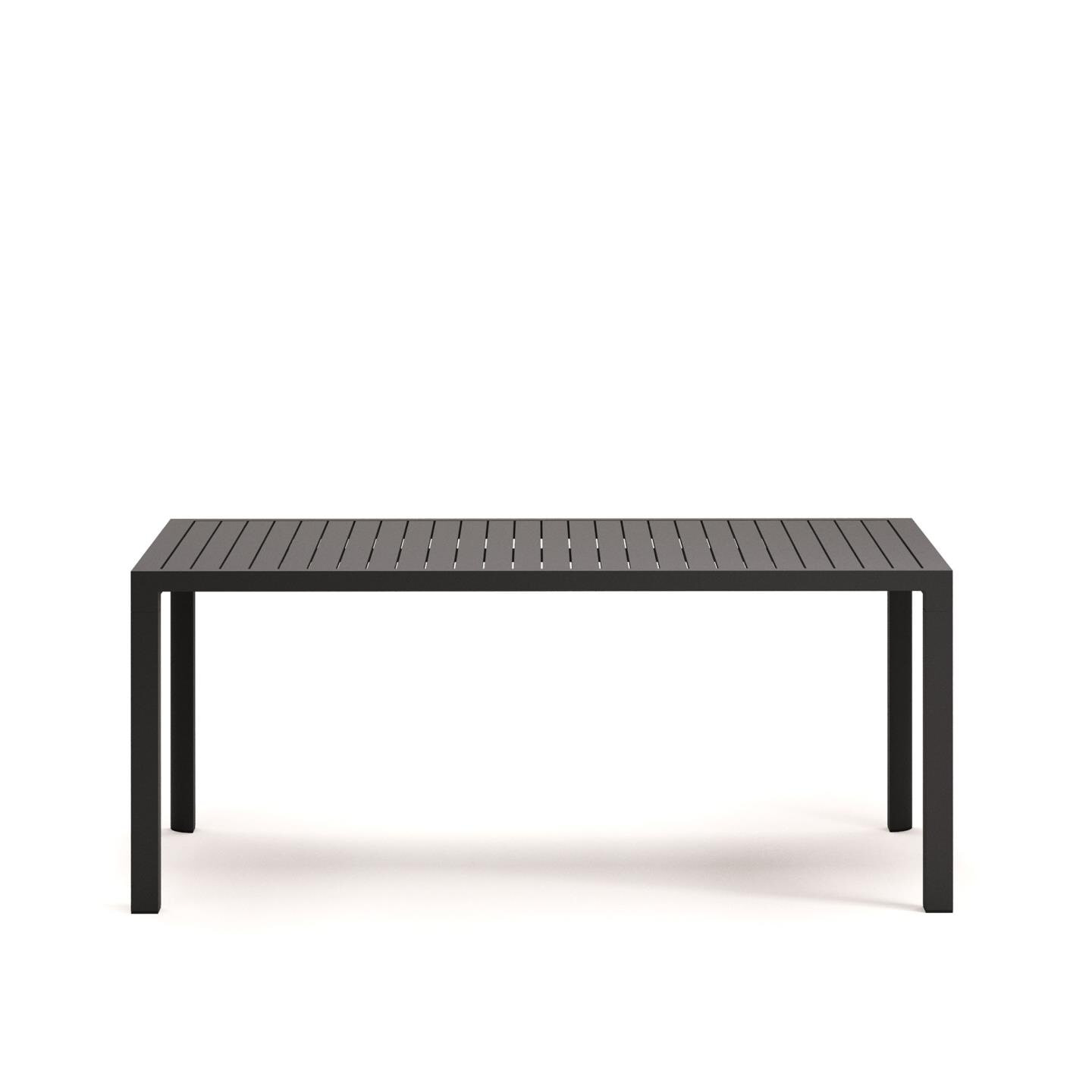 Kave Home Tuintafel 'Culip' 180 x 90cm, kleur Donkergrijs