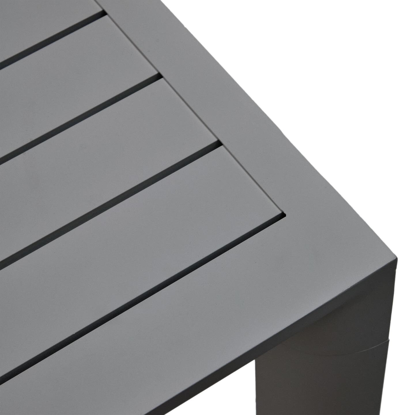 Kave Home Tuintafel 'Culip' 180 x 90cm, kleur Donkergrijs