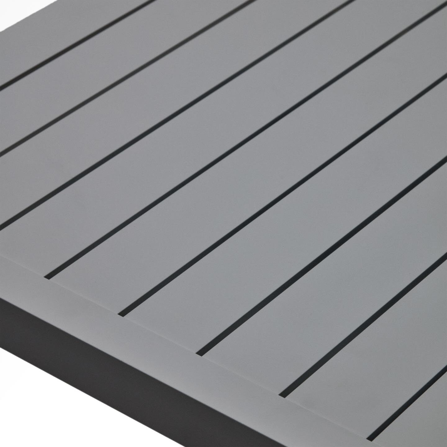 Kave Home Tuintafel 'Culip' 180 x 90cm, kleur Donkergrijs