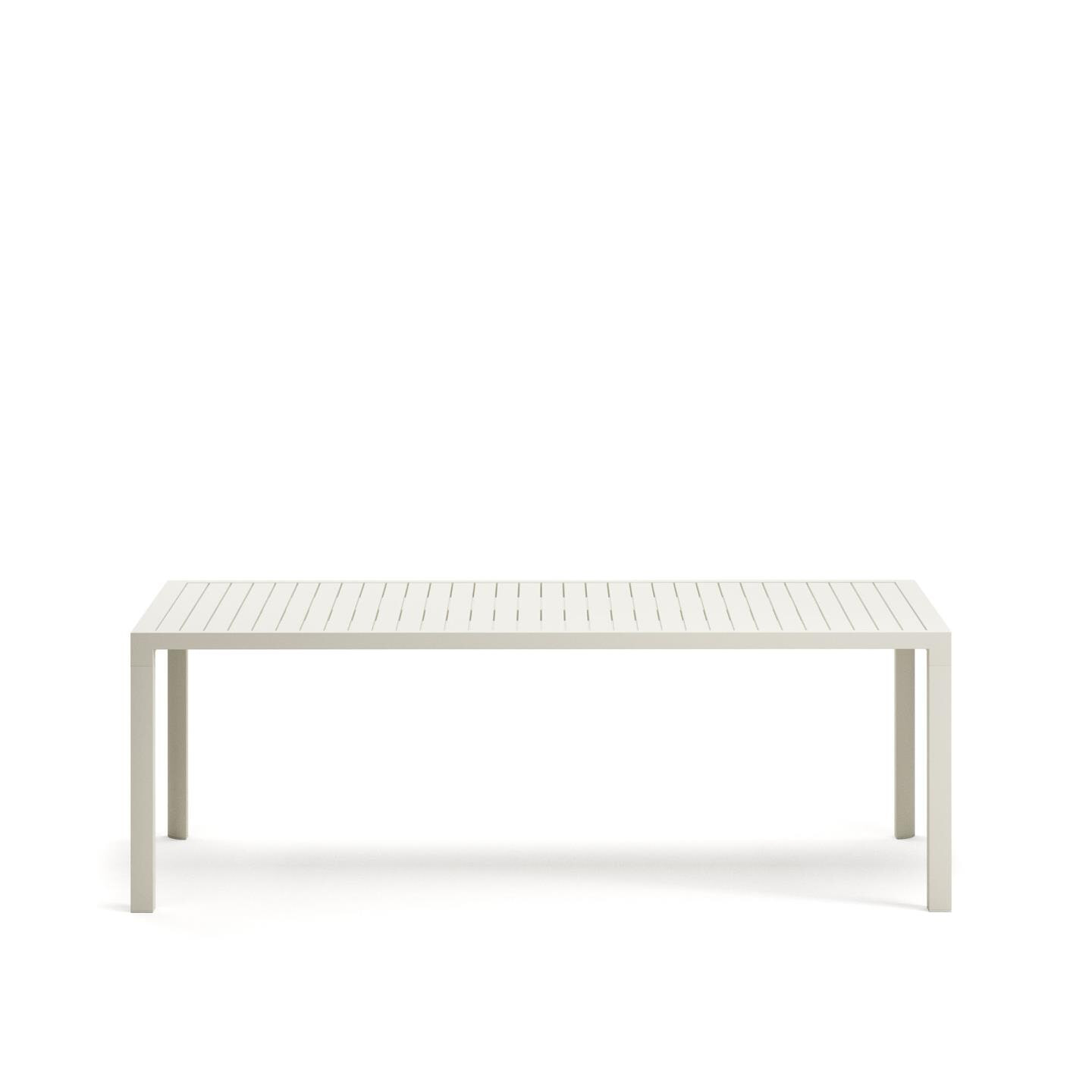 Kave Home Tuintafel 'Culip' 220 x 100cm, kleur Wit