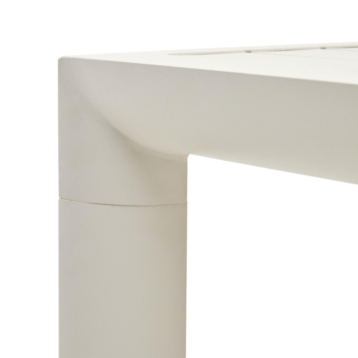 Kave Home Tuintafel 'Culip' 220 x 100cm, kleur Wit