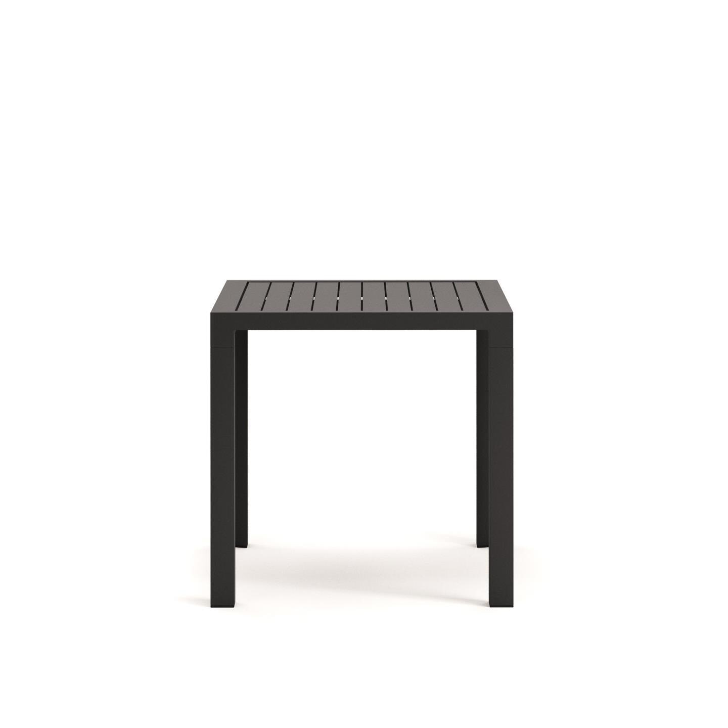 Kave Home Bistrotafel 'Culip' 77 x 77cm, kleur Donkergrijs