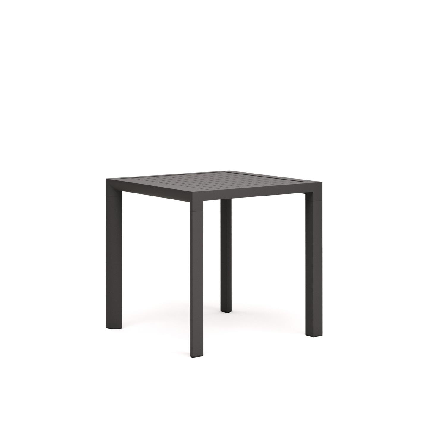 Kave Home Bistrotafel 'Culip' 77 x 77cm, kleur Donkergrijs
