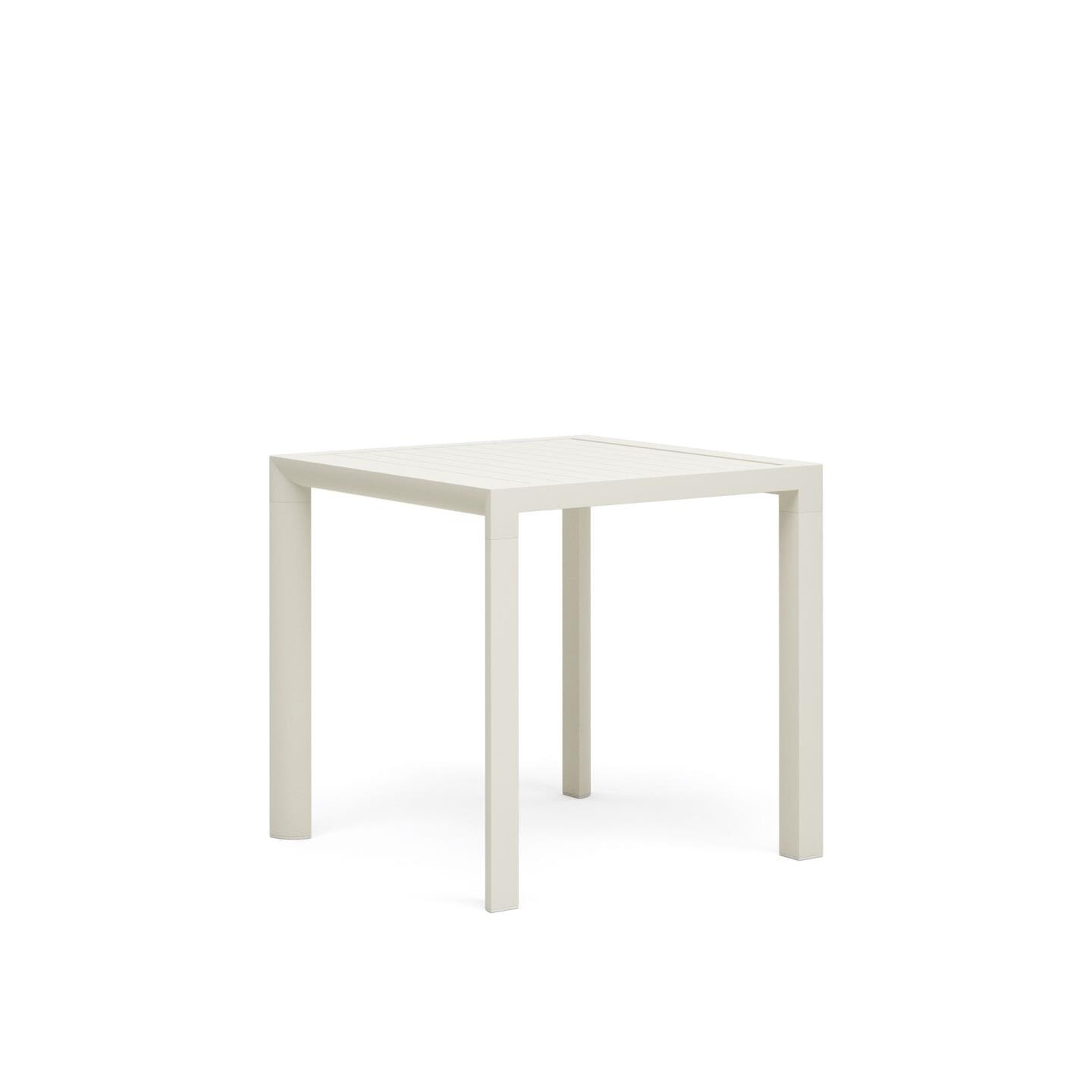 Kave Home Bistrotafel Culip 77 x 77cm - Wit - Vierkant