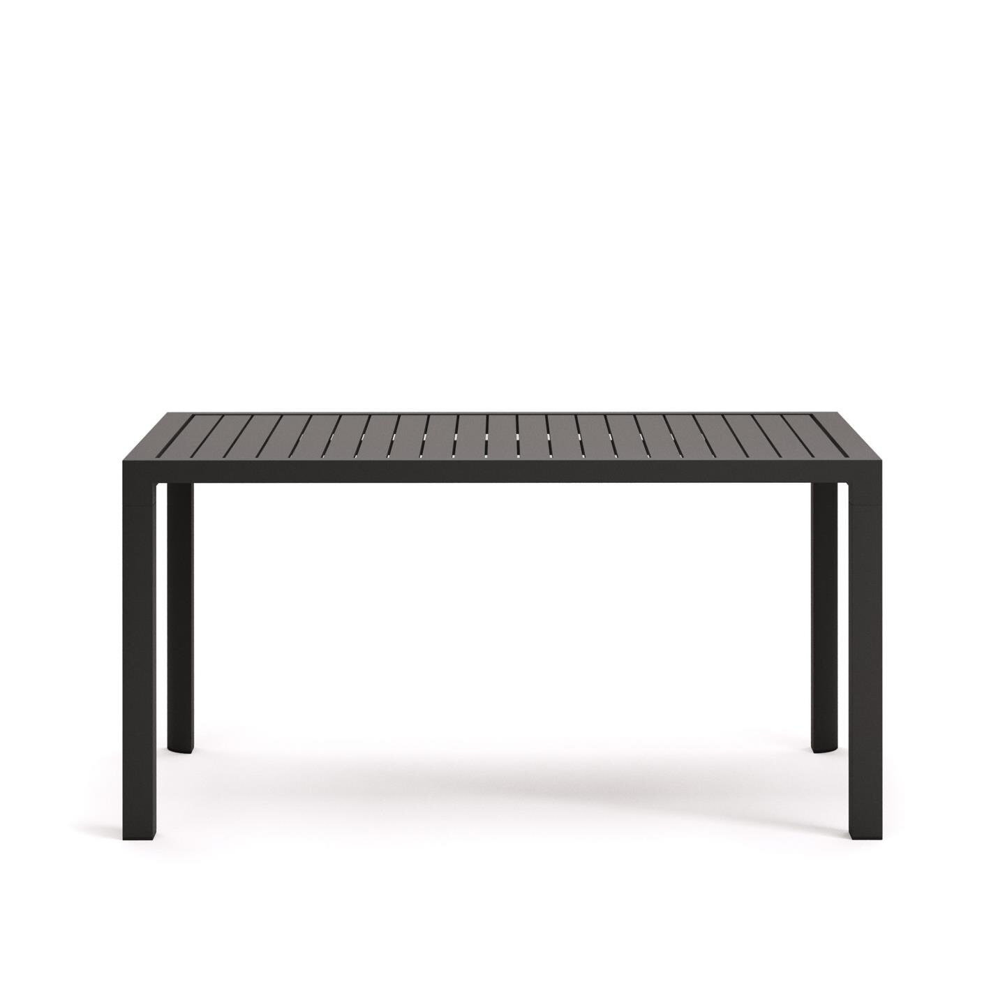 Kave Home Tuintafel 'Culip' 150 x 77cm, kleur Donkergrijs