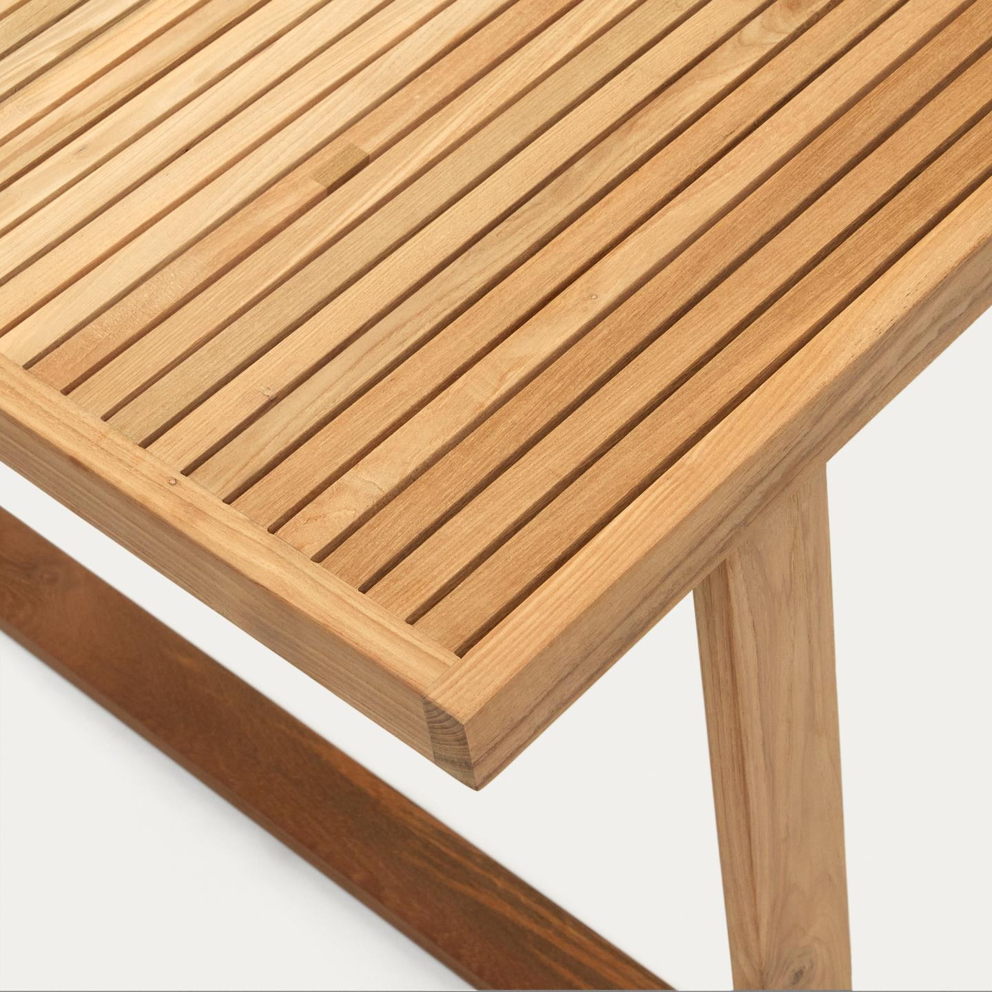 Kave Home Outdoor Eettafel 'Canadell' Teakhout, 180 x 90cm