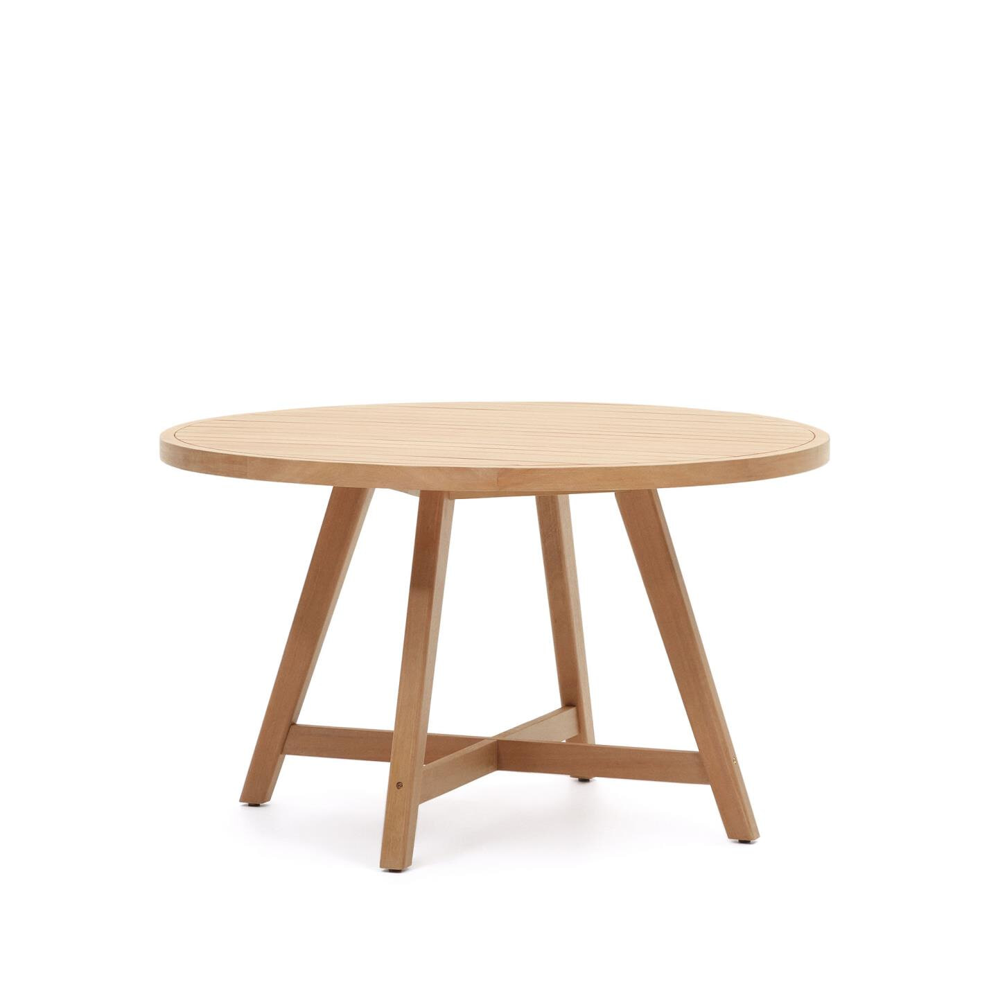 Kave Home Ronde Tuintafel Urgell Eucalyptushout, 130cm - Naturel