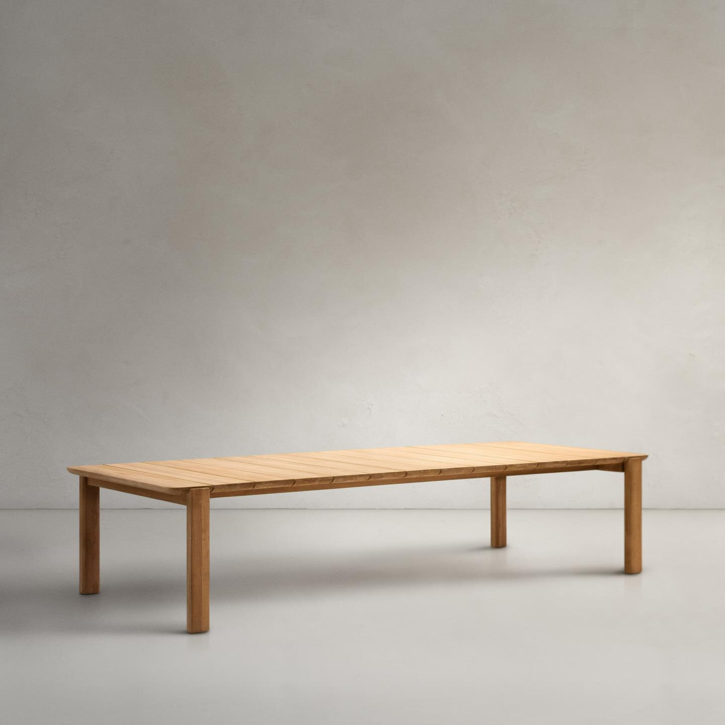 Kave Home Eettafel 'Icaro' Teakhout, 220 x 102cm