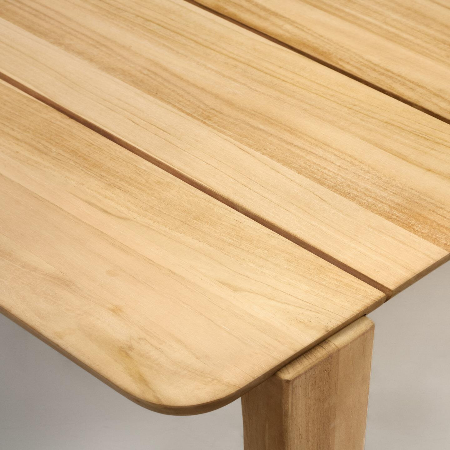 Kave Home Eettafel 'Icaro' Teakhout, 220 x 102cm